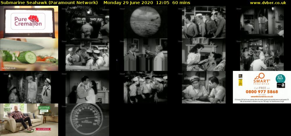 Submarine Seahawk (Paramount Network) Monday 29 June 2020 12:05 - 13:05
