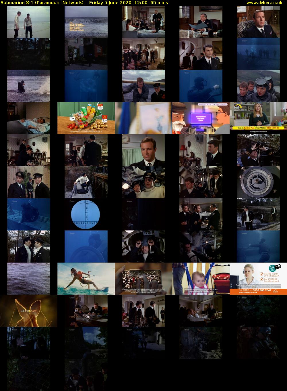 Submarine X-1 (Paramount Network) Friday 5 June 2020 12:00 - 13:05