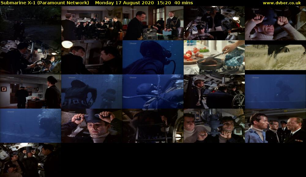 Submarine X-1 (Paramount Network) Monday 17 August 2020 15:20 - 16:00