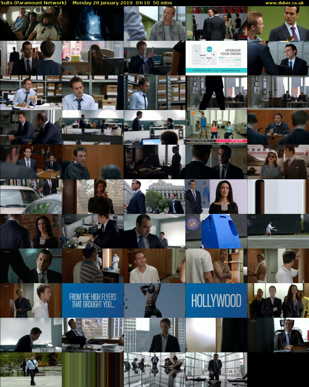 Suits (Paramount Network) Monday 28 January 2019 04:10 - 05:00