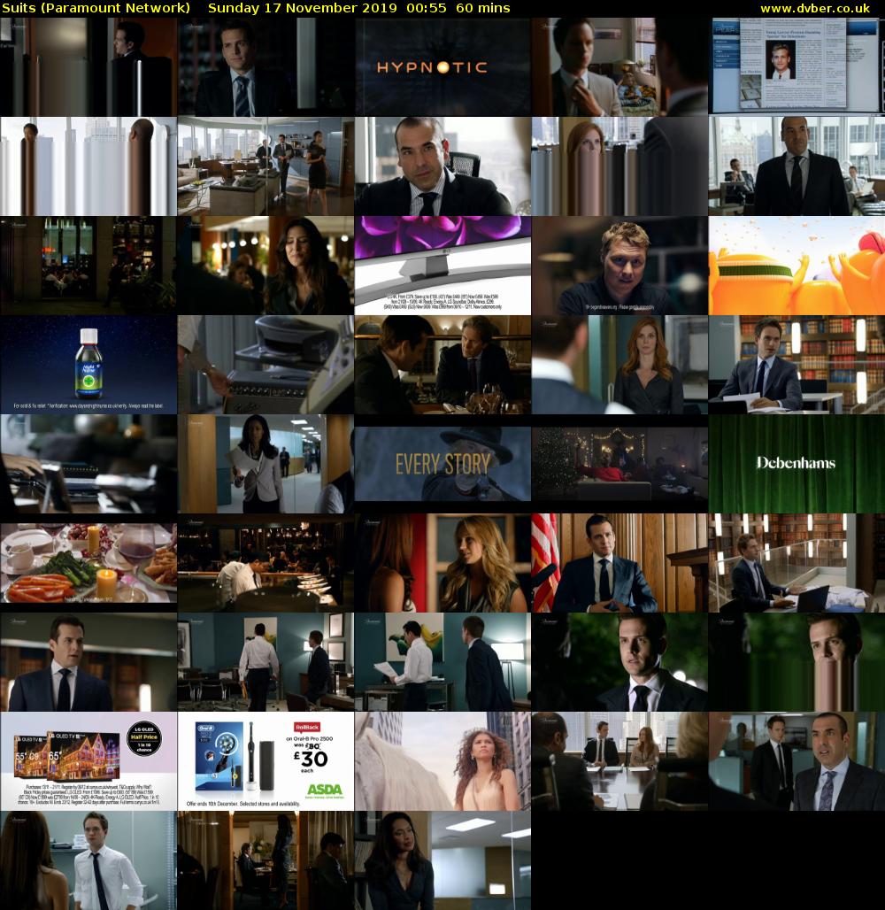 Suits (Paramount Network) Sunday 17 November 2019 00:55 - 01:55