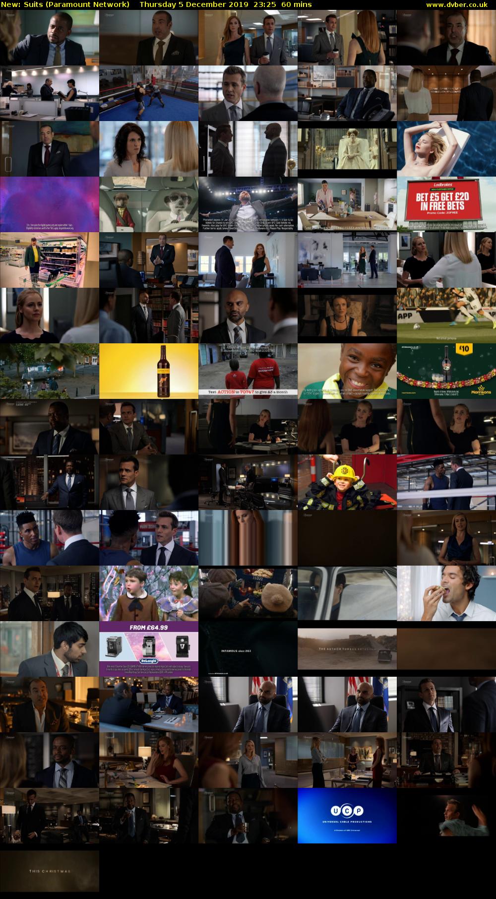 Suits (Paramount Network) Thursday 5 December 2019 23:25 - 00:25