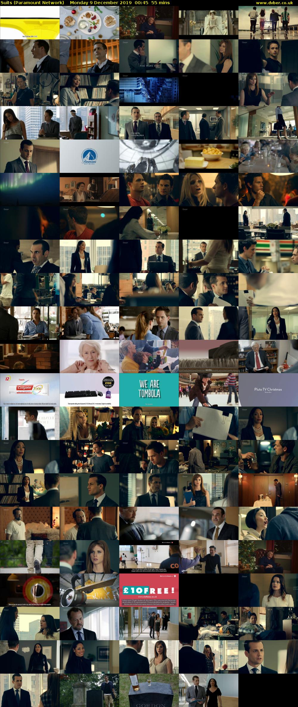Suits (Paramount Network) Monday 9 December 2019 00:45 - 01:40