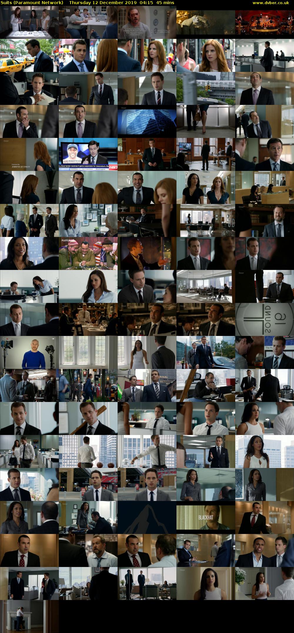 Suits (Paramount Network) Thursday 12 December 2019 04:15 - 05:00