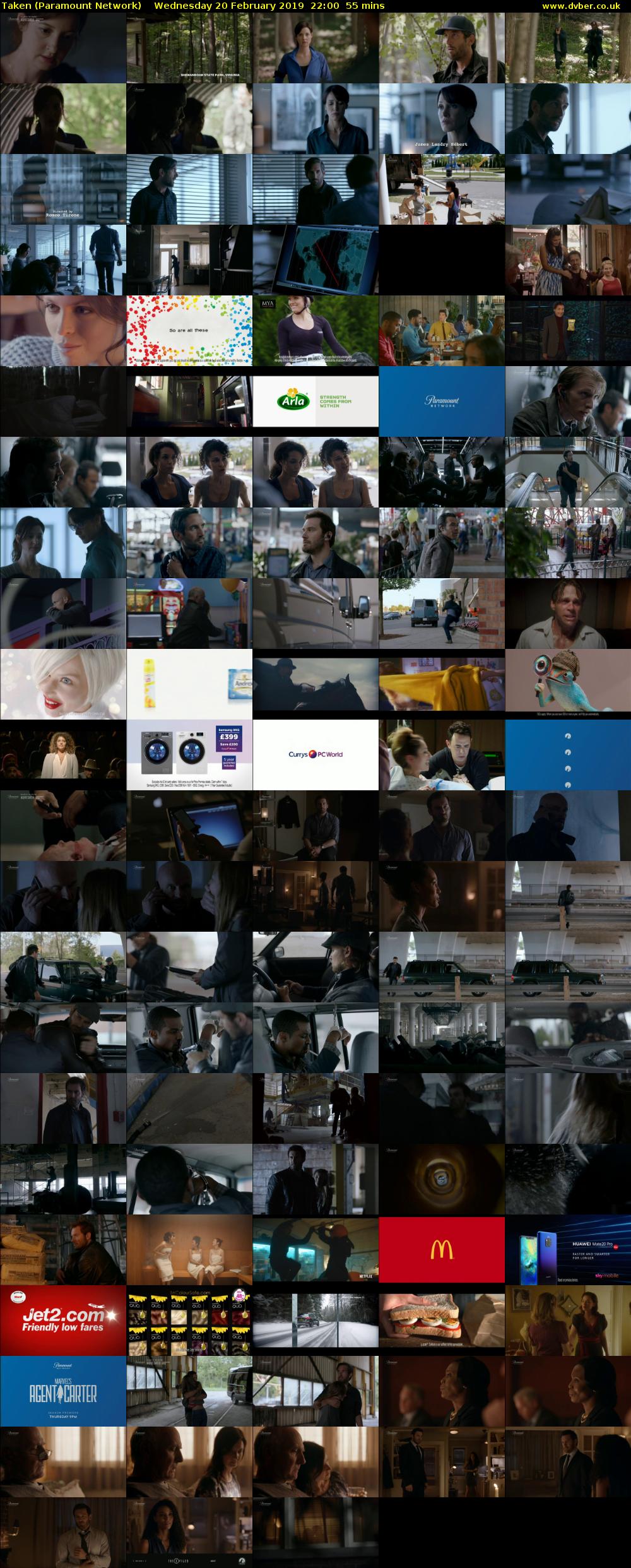 Taken (Paramount Network) Wednesday 20 February 2019 22:00 - 22:55