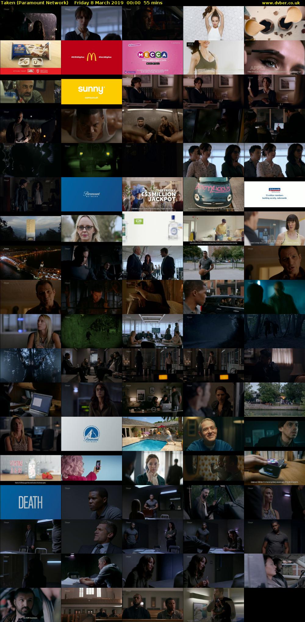 Taken (Paramount Network) Friday 8 March 2019 00:00 - 00:55