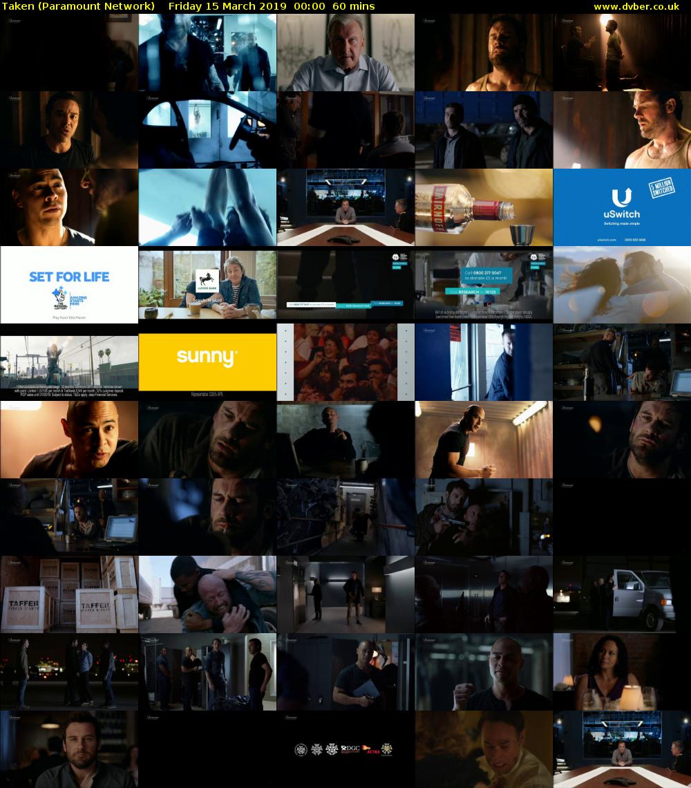 Taken (Paramount Network) Friday 15 March 2019 00:00 - 01:00