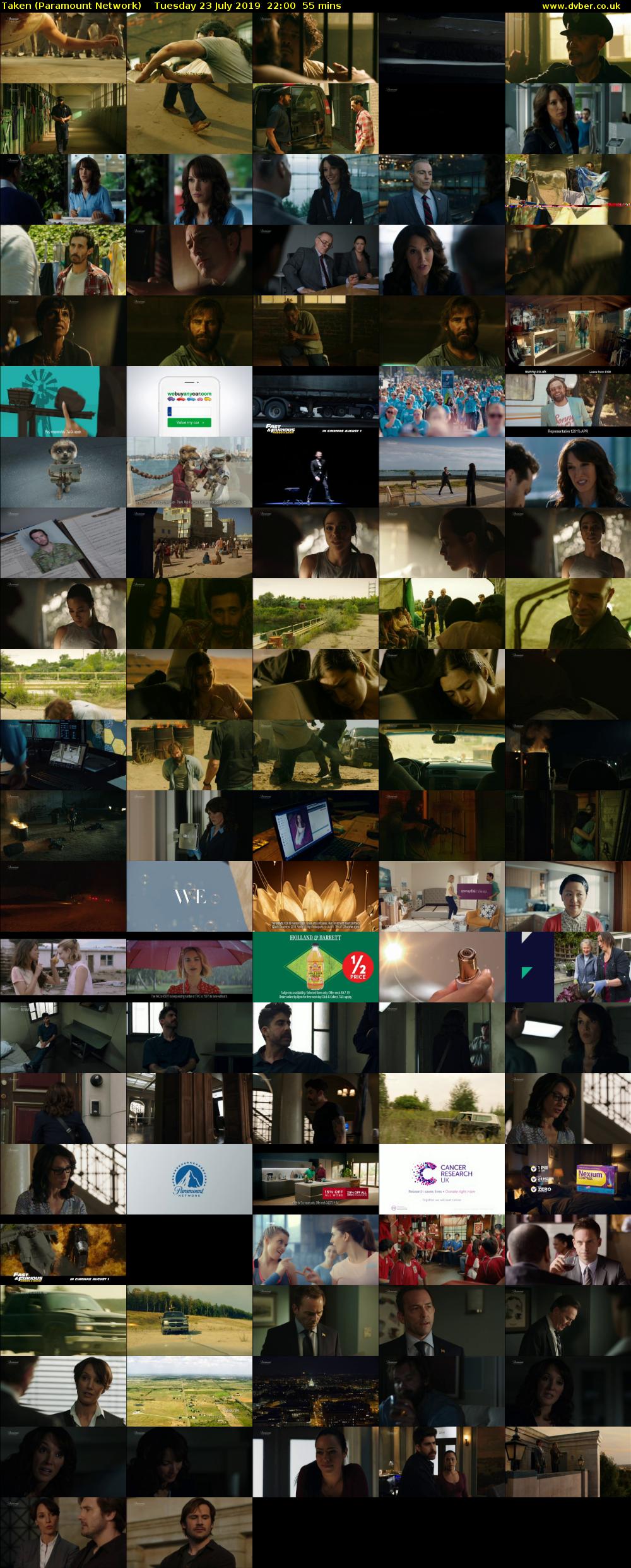 Taken (Paramount Network) Tuesday 23 July 2019 22:00 - 22:55