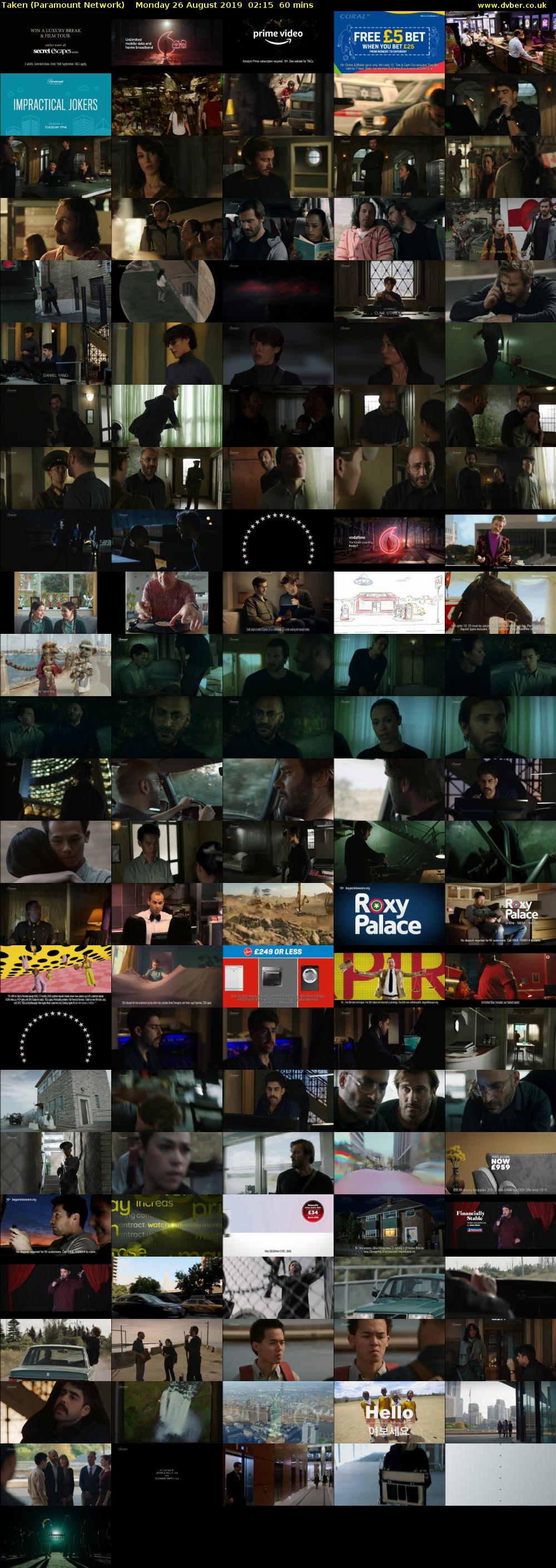 Taken (Paramount Network) Monday 26 August 2019 02:15 - 03:15