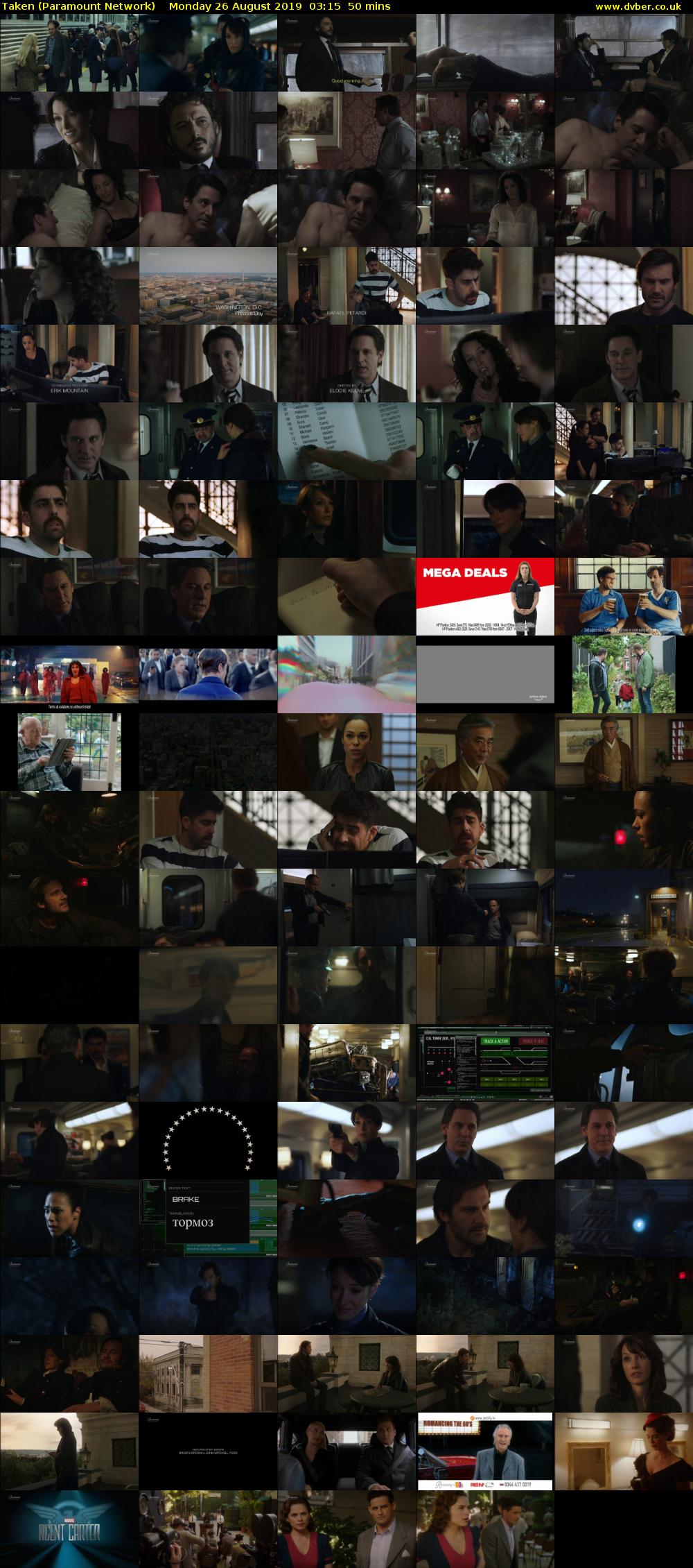 Taken (Paramount Network) Monday 26 August 2019 03:15 - 04:05