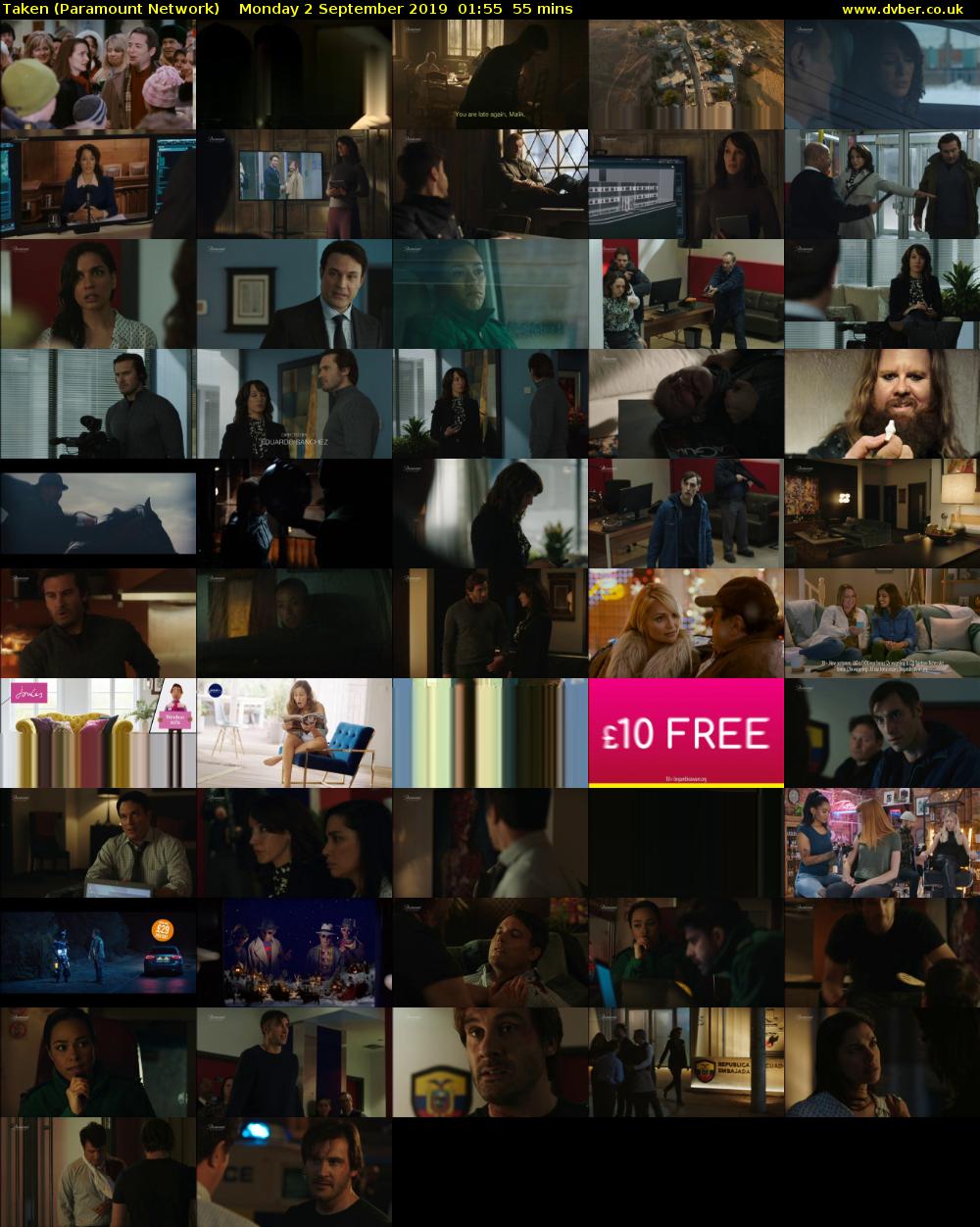 Taken (Paramount Network) Monday 2 September 2019 01:55 - 02:50