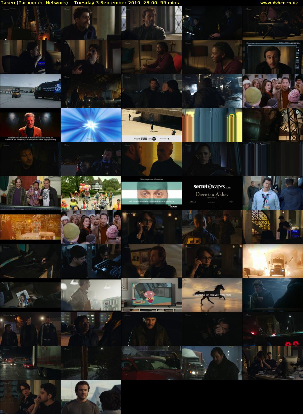 Taken (Paramount Network) Tuesday 3 September 2019 23:00 - 23:55