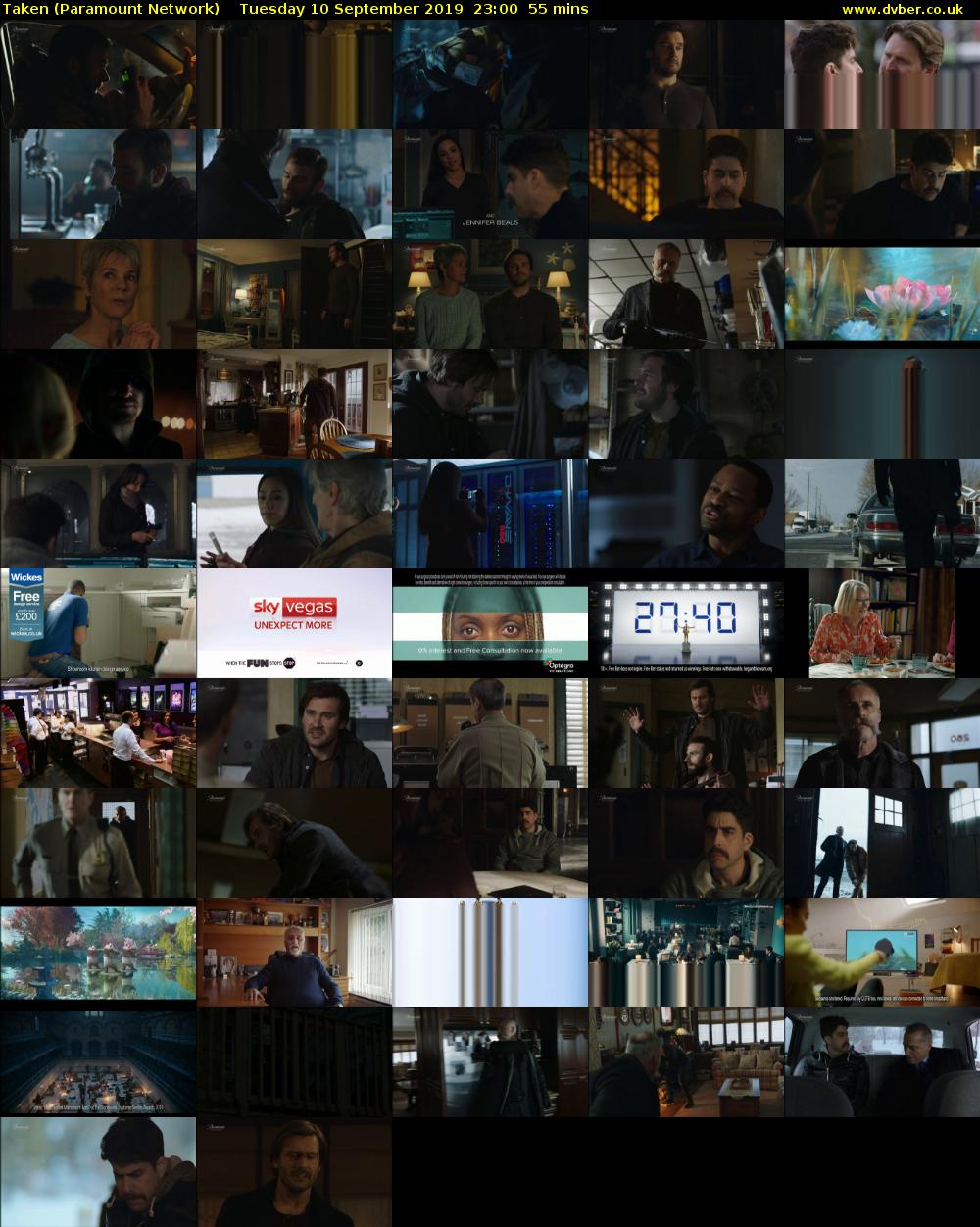 Taken (Paramount Network) Tuesday 10 September 2019 23:00 - 23:55