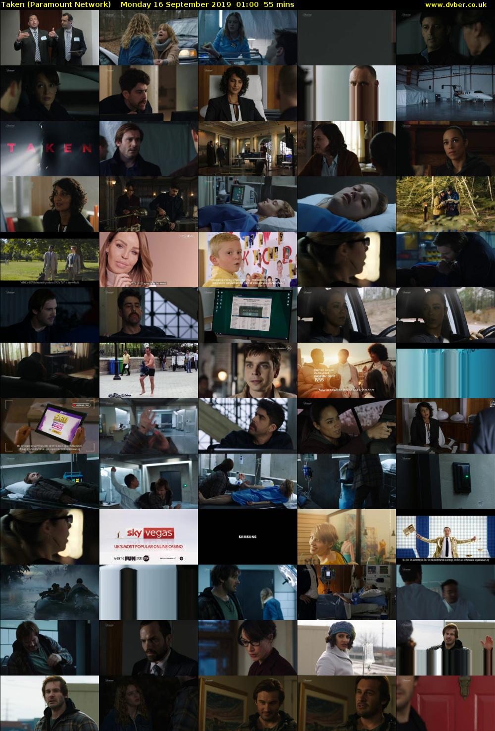 Taken (Paramount Network) Monday 16 September 2019 01:00 - 01:55