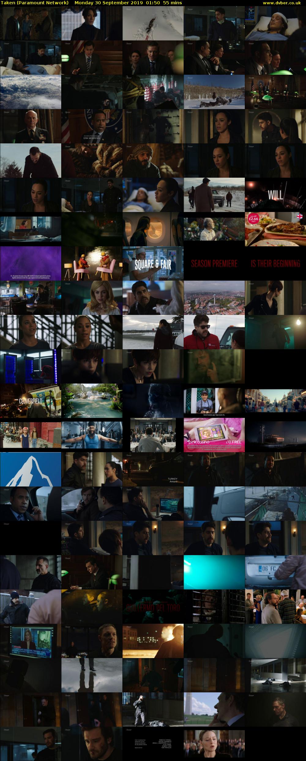 Taken (Paramount Network) Monday 30 September 2019 01:50 - 02:45