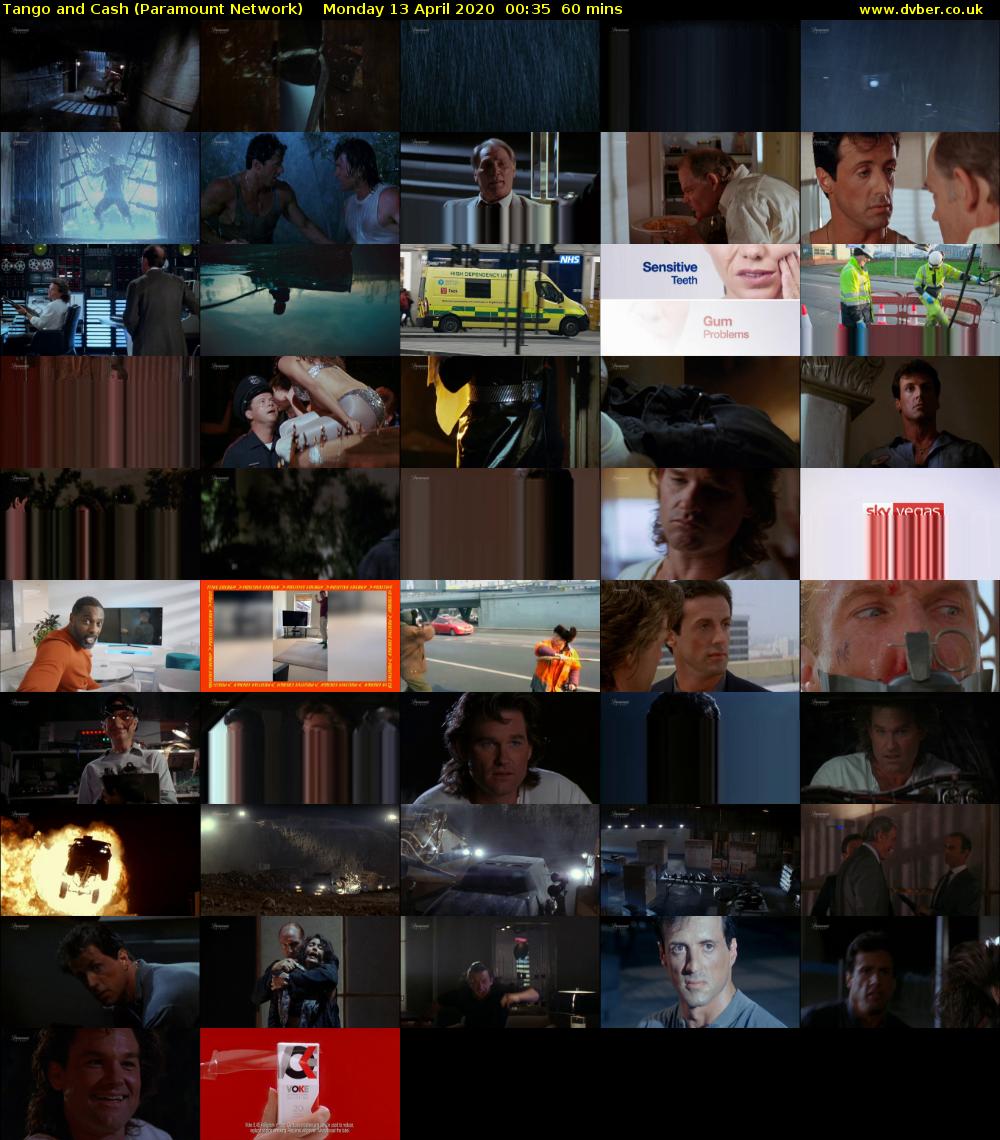 Tango and Cash (Paramount Network) Monday 13 April 2020 00:35 - 01:35