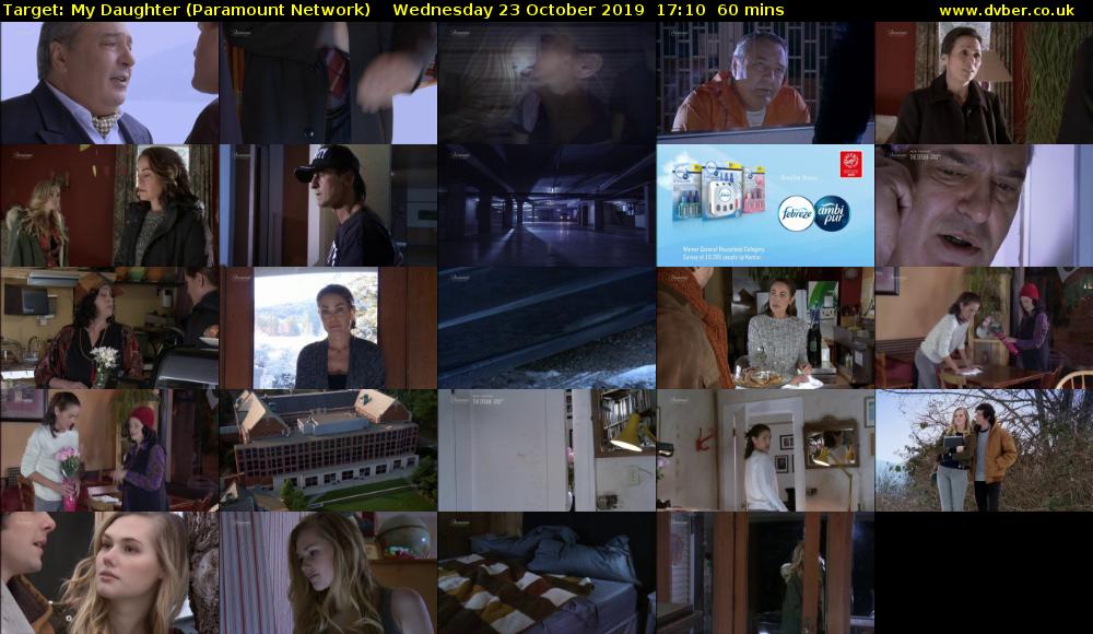 Target: My Daughter (Paramount Network) Wednesday 23 October 2019 17:10 - 18:10