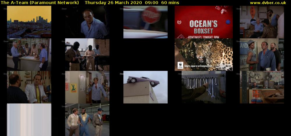 The A-Team (Paramount Network) Thursday 26 March 2020 09:00 - 10:00