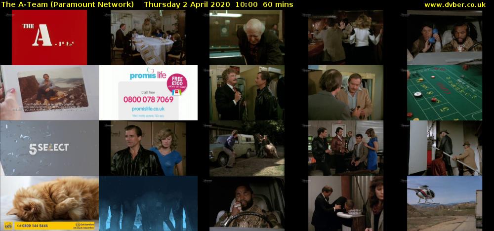 The A-Team (Paramount Network) Thursday 2 April 2020 10:00 - 11:00