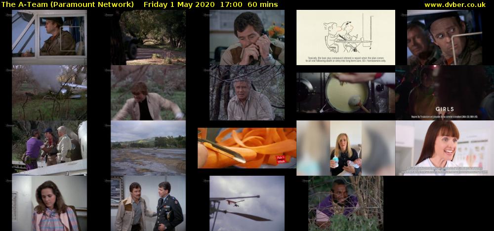 The A-Team (Paramount Network) Friday 1 May 2020 17:00 - 18:00