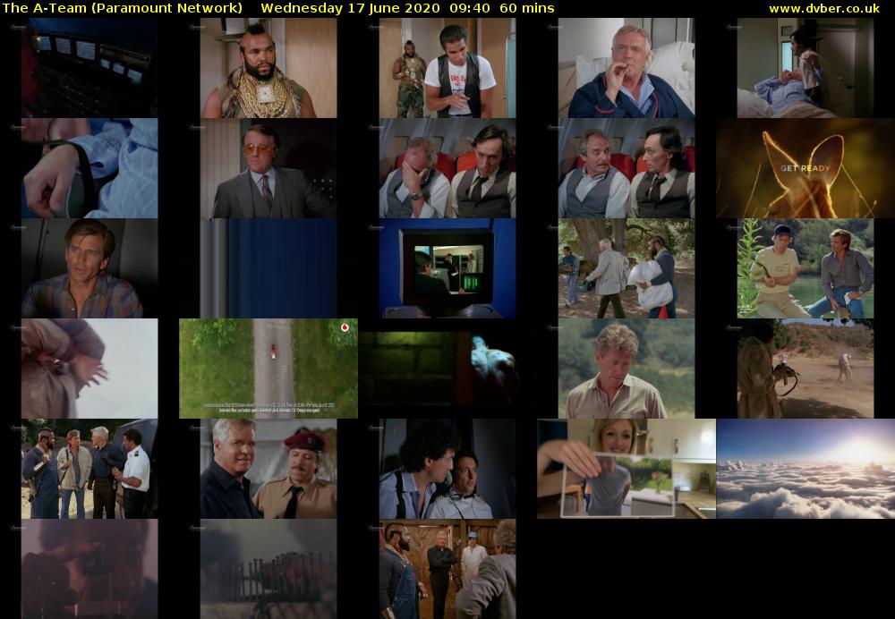 The A-Team (Paramount Network) Wednesday 17 June 2020 09:40 - 10:40