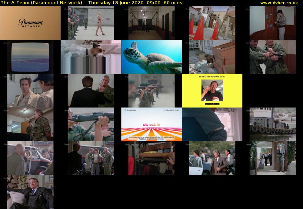 The A-Team (Paramount Network) Thursday 18 June 2020 09:00 - 10:00