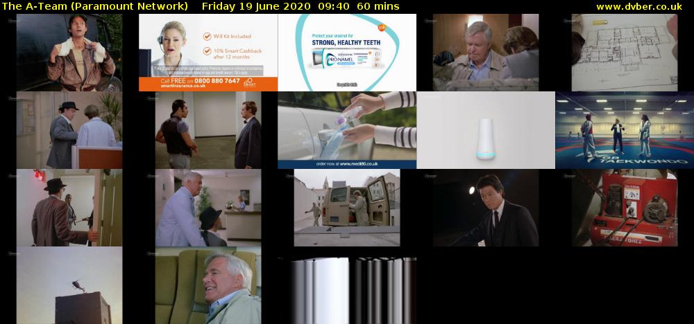 The A-Team (Paramount Network) Friday 19 June 2020 09:40 - 10:40