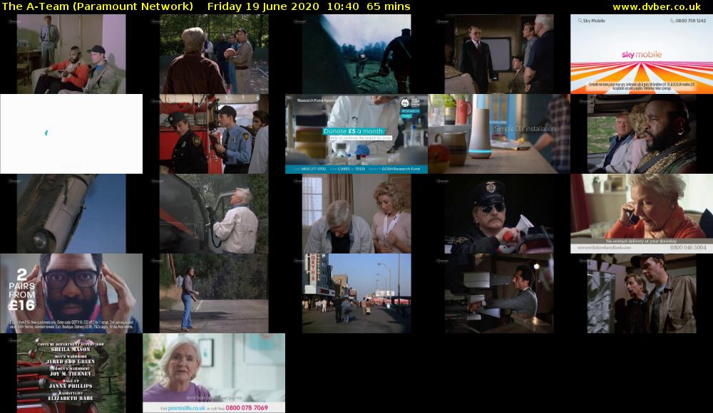 The A-Team (Paramount Network) Friday 19 June 2020 10:40 - 11:45