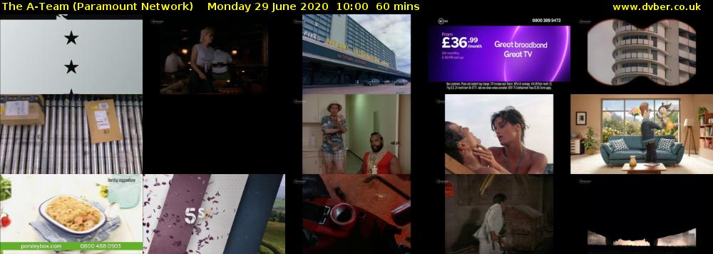 The A-Team (Paramount Network) Monday 29 June 2020 10:00 - 11:00