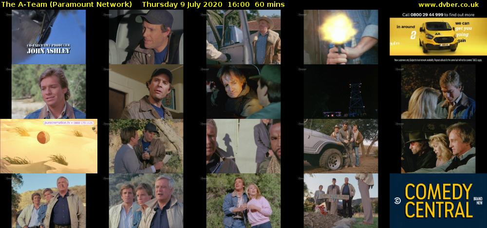 The A-Team (Paramount Network) Thursday 9 July 2020 16:00 - 17:00