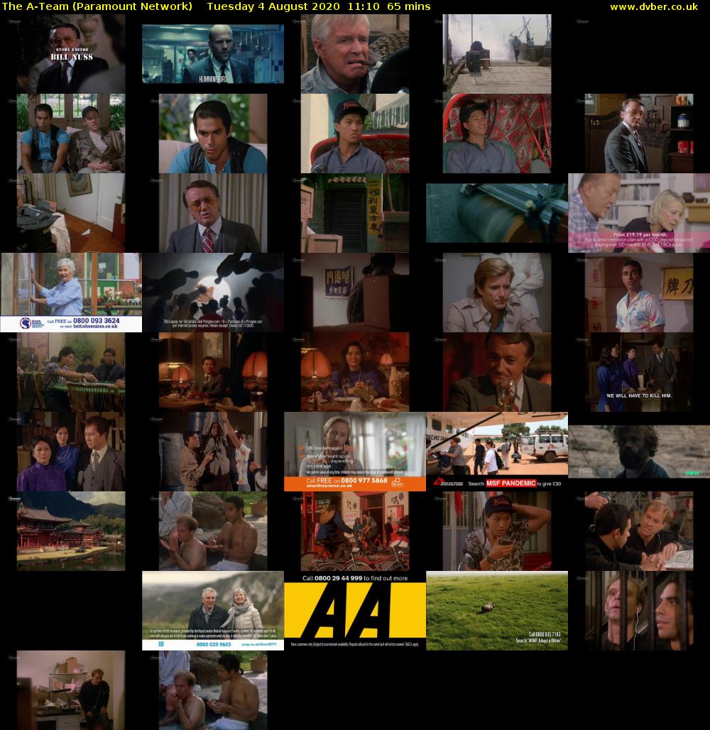 The A-Team (Paramount Network) Tuesday 4 August 2020 11:10 - 12:15
