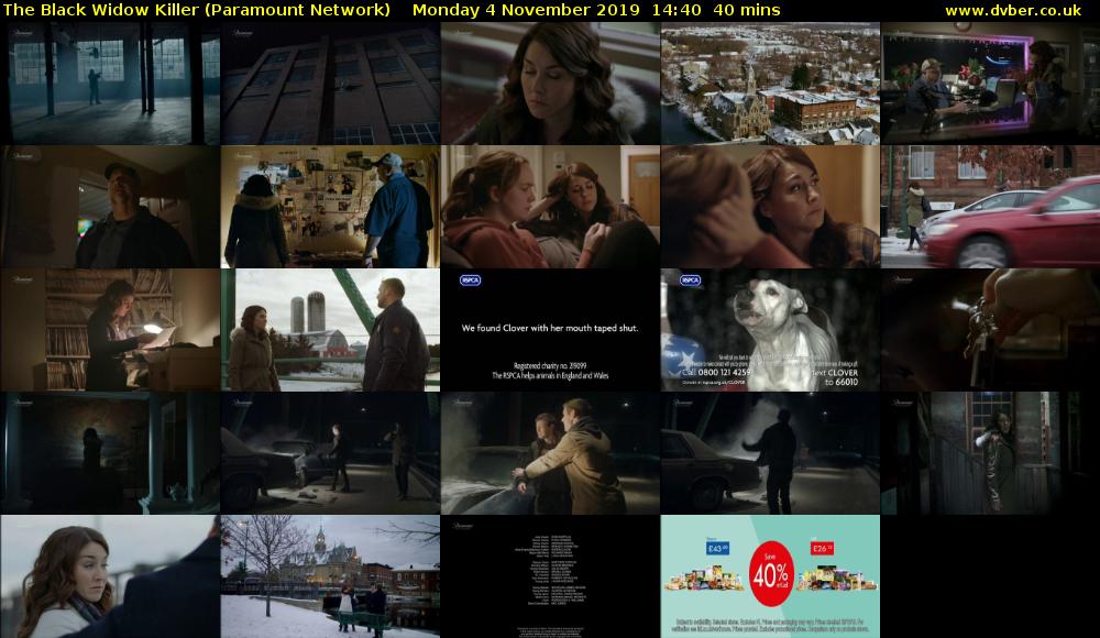 The Black Widow Killer (Paramount Network) Monday 4 November 2019 14:40 - 15:20