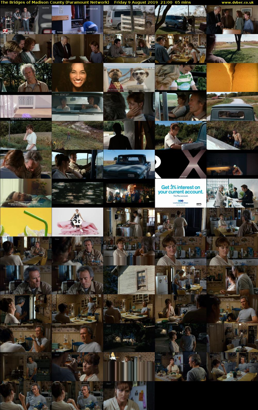 The Bridges of Madison County (Paramount Network) Friday 9 August 2019 21:00 - 22:05
