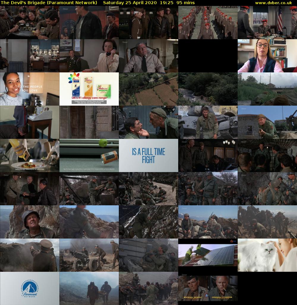 The Devil's Brigade (Paramount Network) Saturday 25 April 2020 19:25 - 21:00