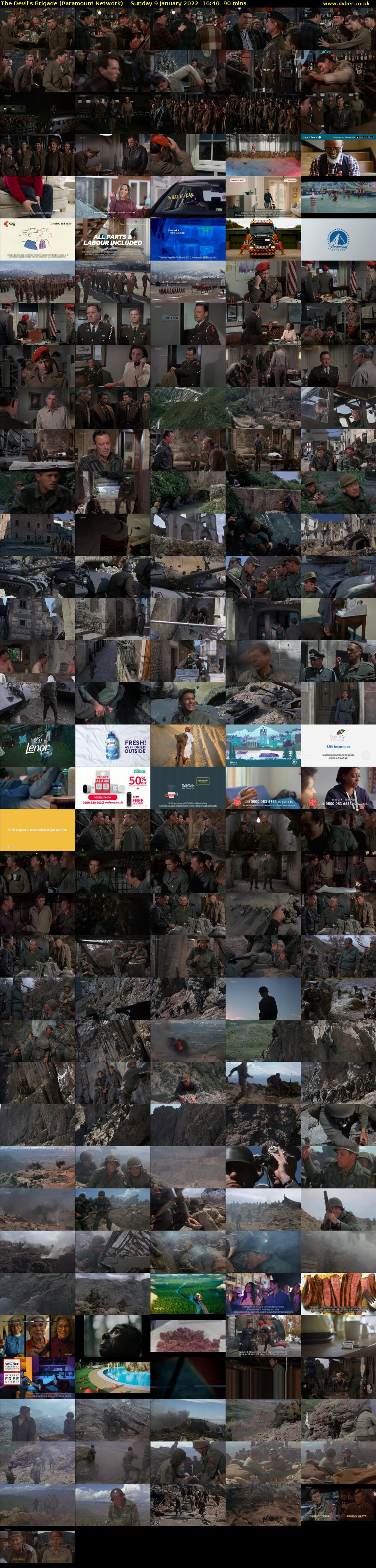 The Devil's Brigade (Paramount Network) Sunday 9 January 2022 16:40 - 18:10