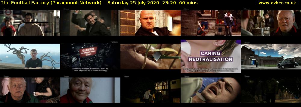 The Football Factory (Paramount Network) Saturday 25 July 2020 23:20 - 00:20