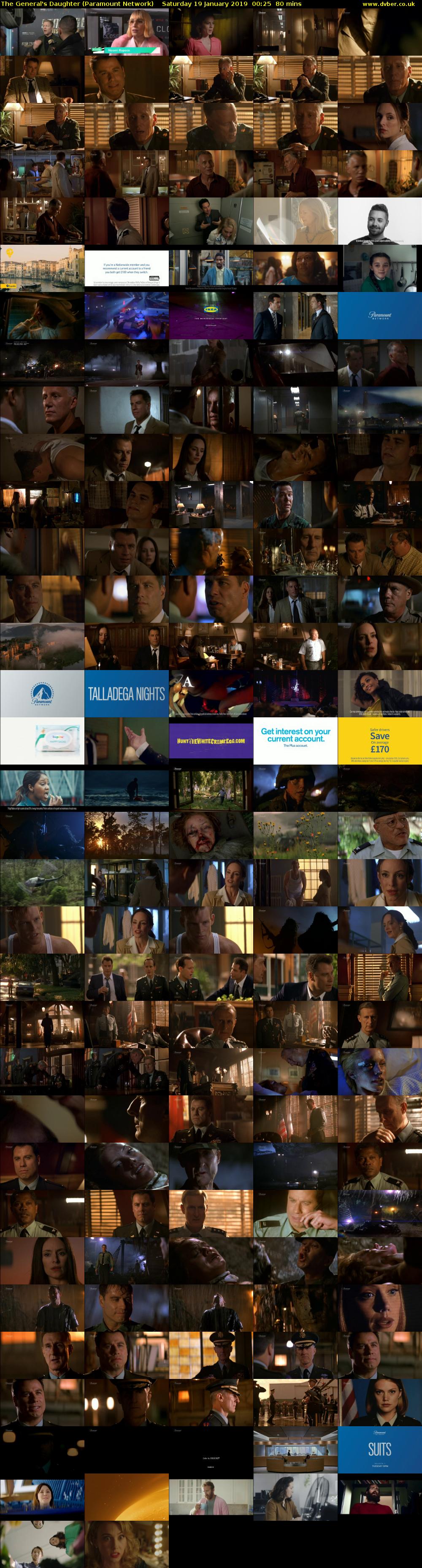 The General's Daughter (Paramount Network) Saturday 19 January 2019 00:25 - 01:45