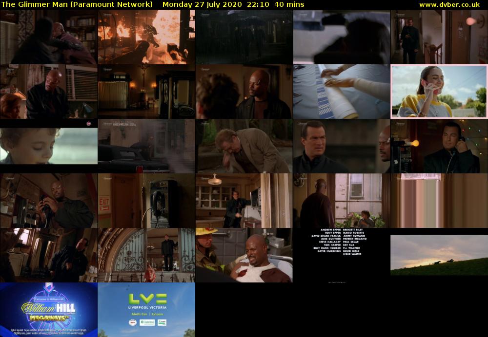 The Glimmer Man (Paramount Network) Monday 27 July 2020 22:10 - 22:50