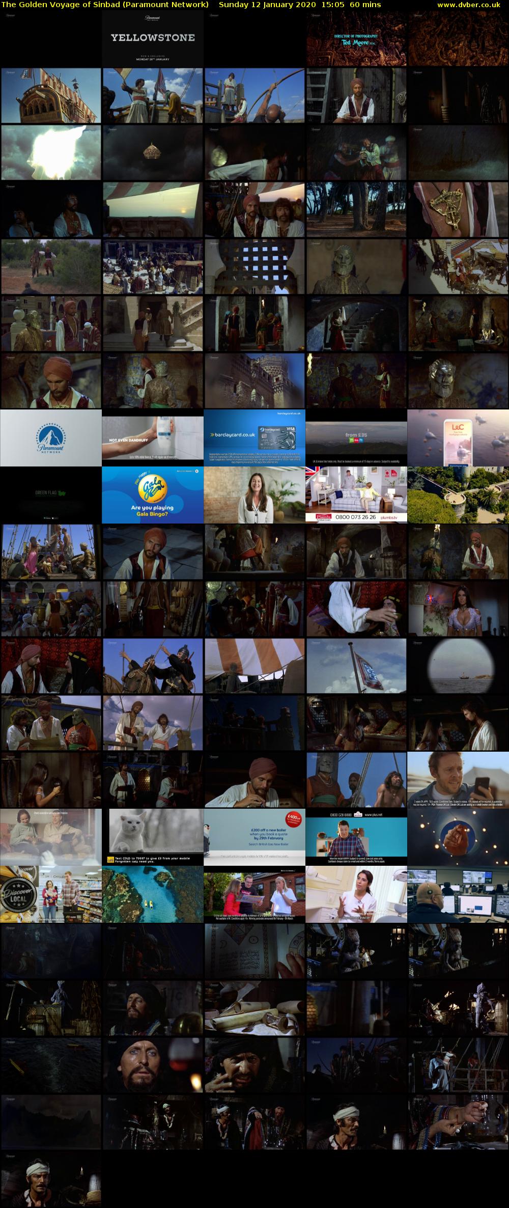 The Golden Voyage of Sinbad (Paramount Network) Sunday 12 January 2020 15:05 - 16:05