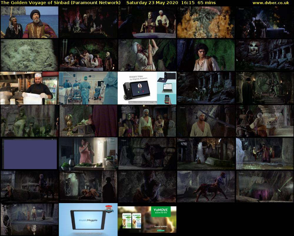 The Golden Voyage of Sinbad (Paramount Network) Saturday 23 May 2020 16:15 - 17:20