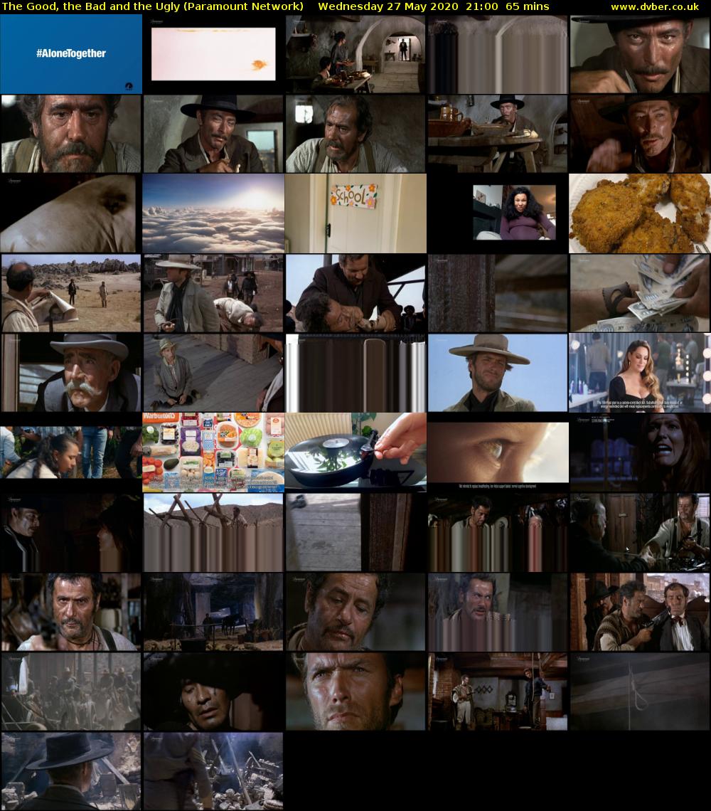 The Good, the Bad and the Ugly (Paramount Network) Wednesday 27 May 2020 21:00 - 22:05