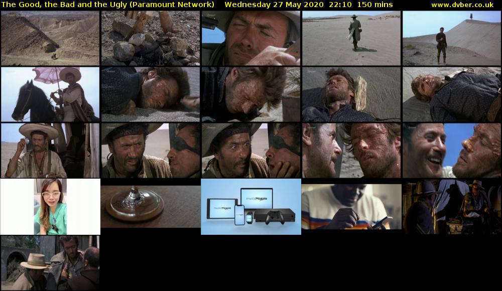 The Good, the Bad and the Ugly (Paramount Network) Wednesday 27 May 2020 22:10 - 00:40