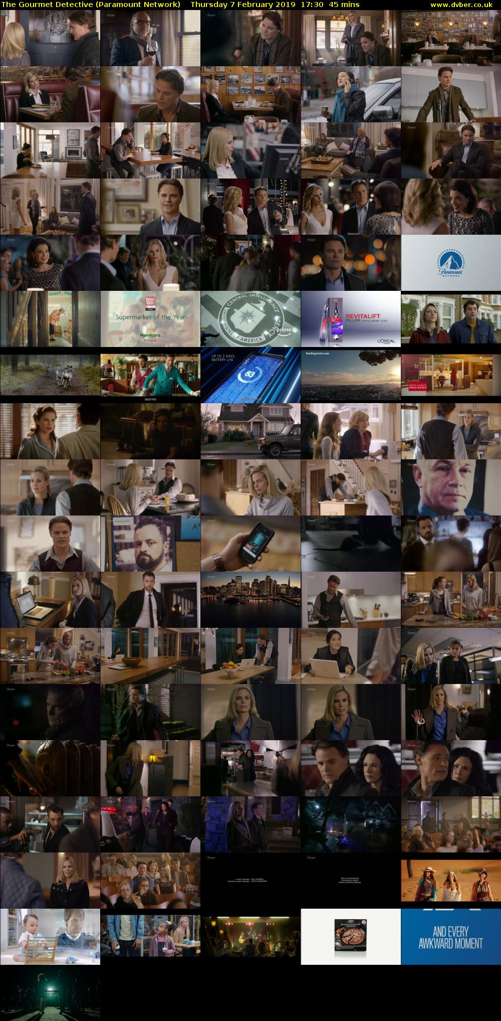 The Gourmet Detective (Paramount Network) Thursday 7 February 2019 17:30 - 18:15