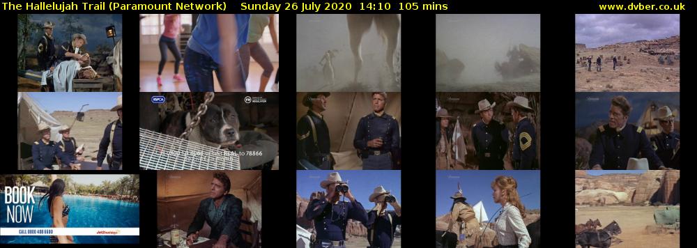 The Hallelujah Trail (Paramount Network) Sunday 26 July 2020 14:10 - 15:55