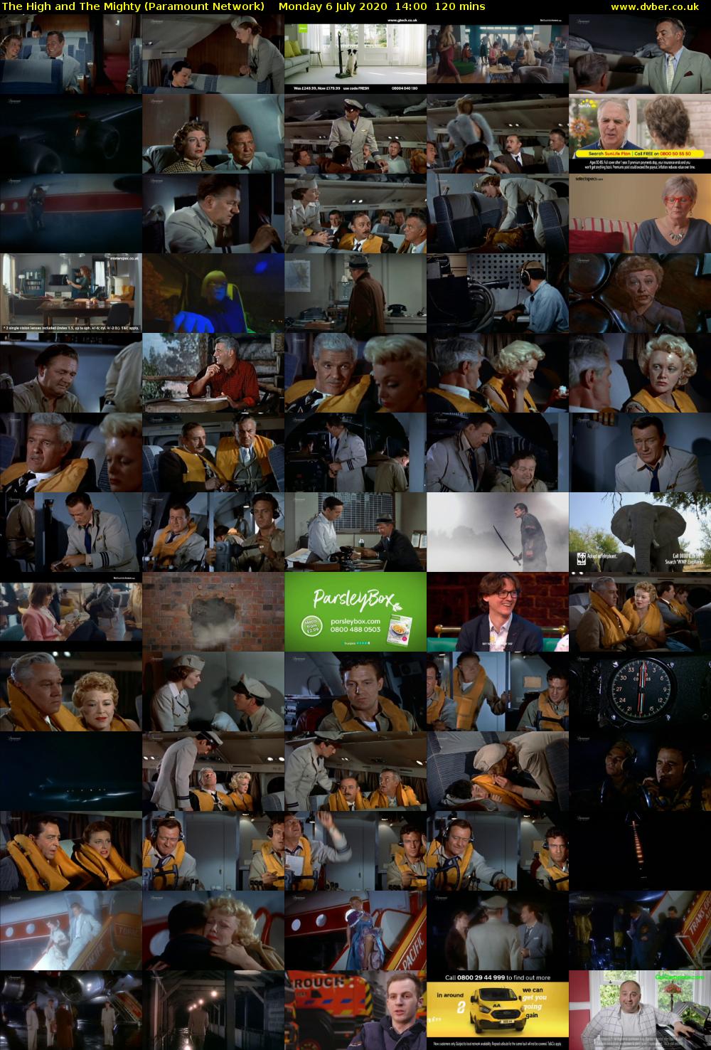 The High and The Mighty (Paramount Network) Monday 6 July 2020 14:00 - 16:00