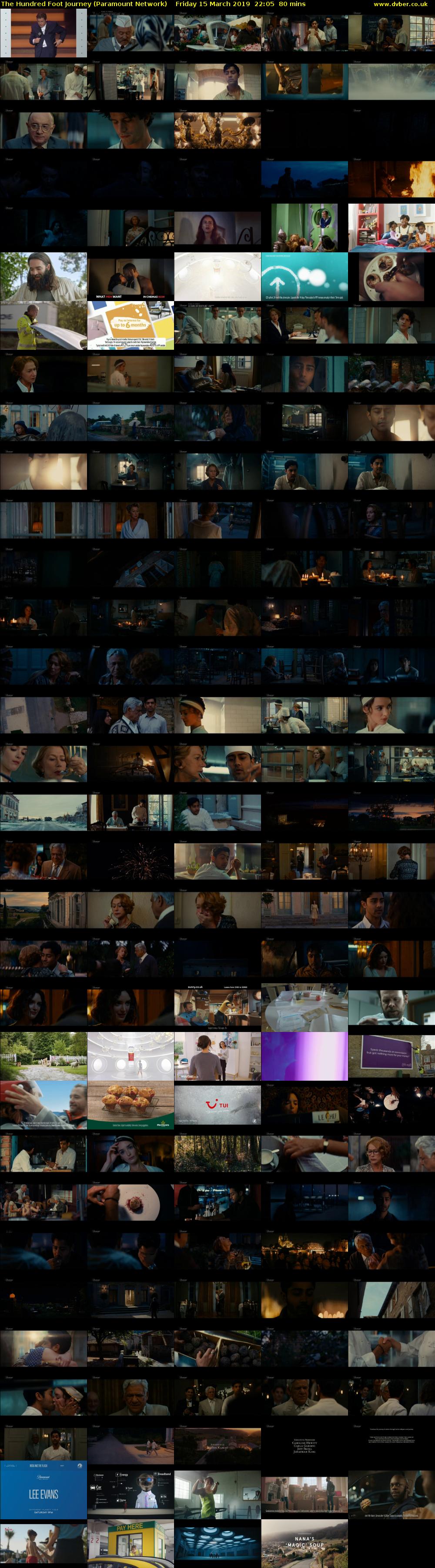The Hundred Foot Journey (Paramount Network) Friday 15 March 2019 22:05 - 23:25