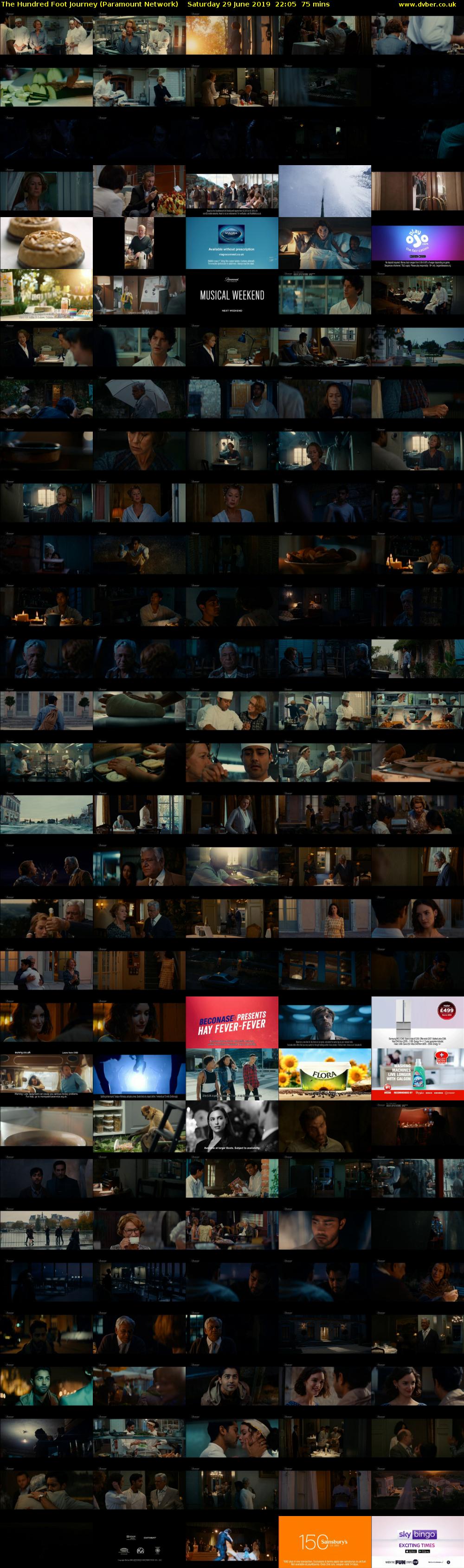 The Hundred Foot Journey (Paramount Network) Saturday 29 June 2019 22:05 - 23:20