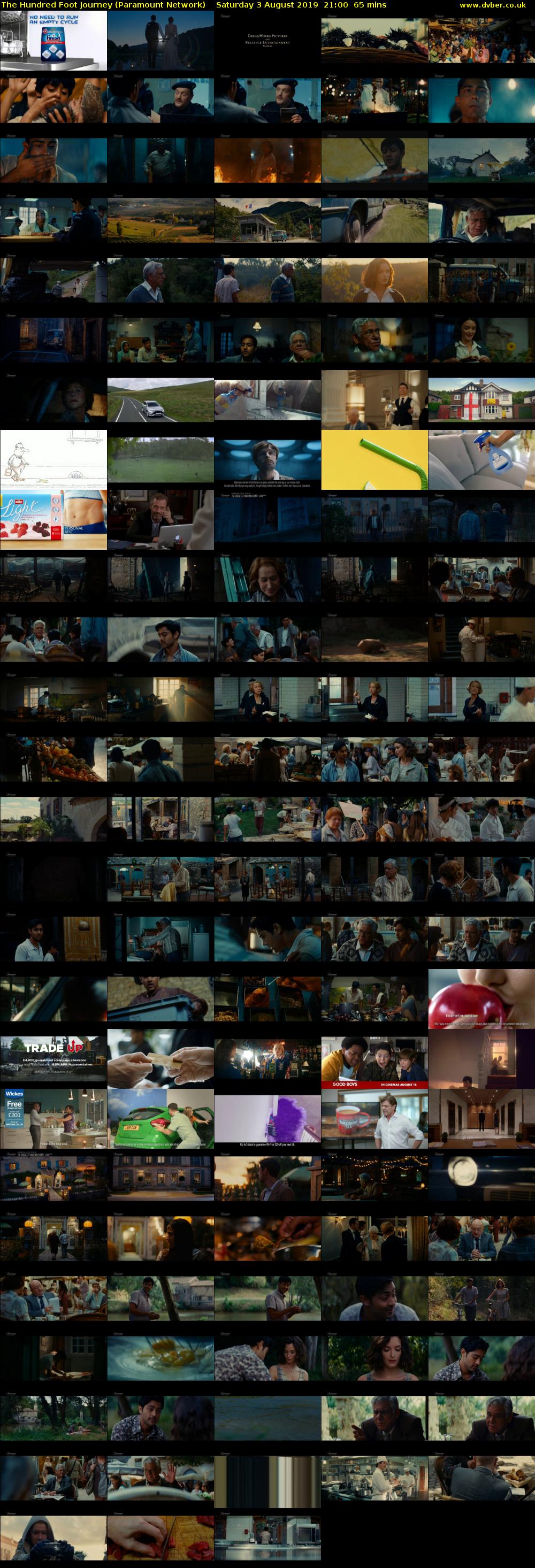 The Hundred Foot Journey (Paramount Network) Saturday 3 August 2019 21:00 - 22:05
