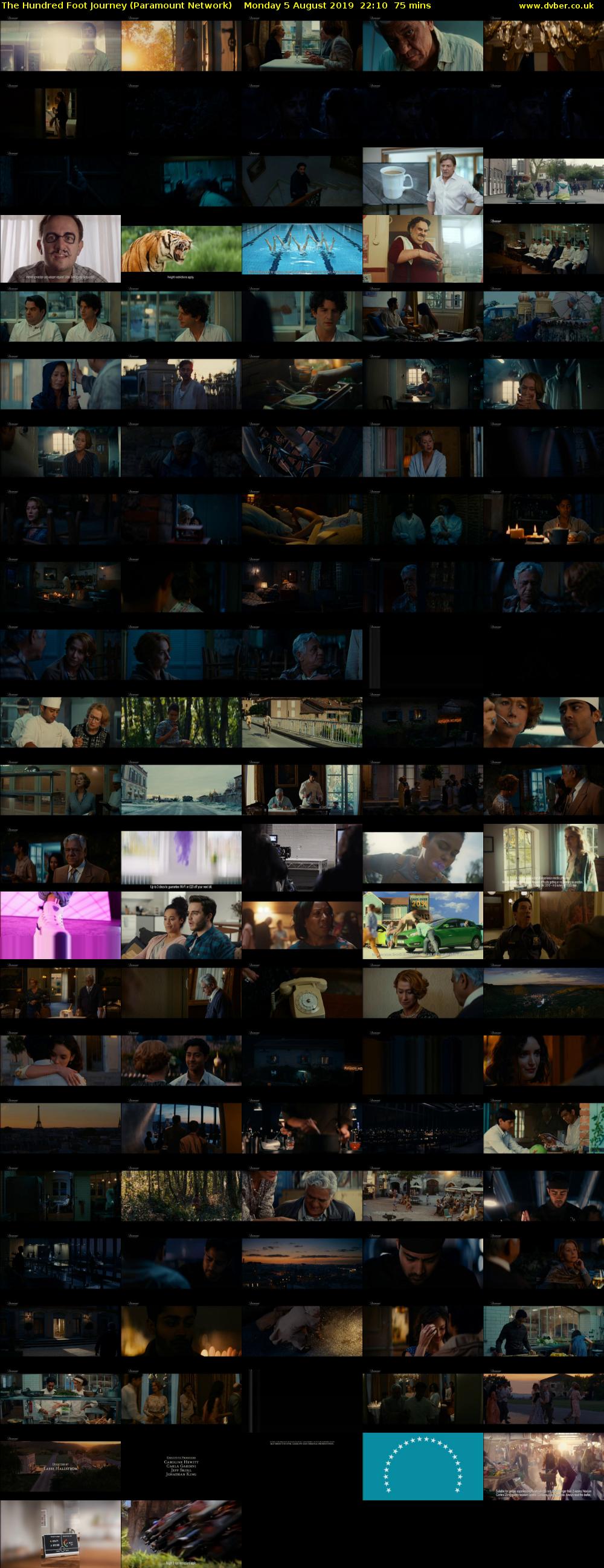 The Hundred Foot Journey (Paramount Network) Monday 5 August 2019 22:10 - 23:25