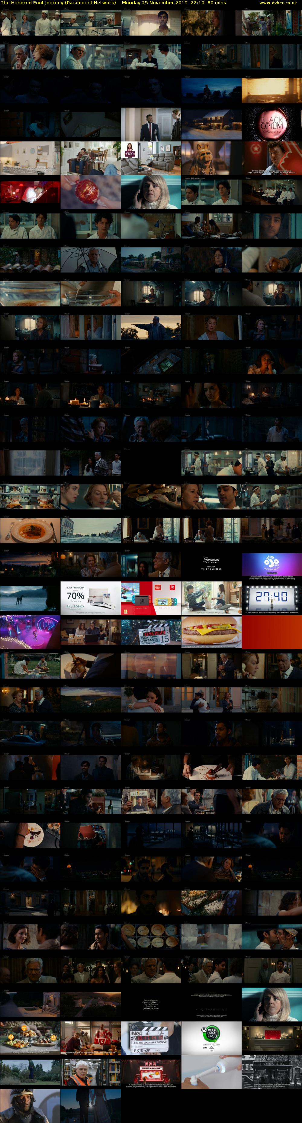 The Hundred Foot Journey (Paramount Network) Monday 25 November 2019 22:10 - 23:30